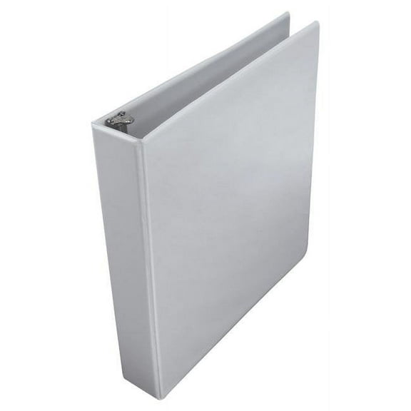 School Smart 2006473 1.5 in. Polypropylene D-Ring View Binder, White