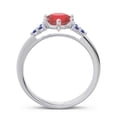 thumbnail image 4 of 2.15 Carat Bague de Proposition Unique en Rubis Rouge et Saphir Bleu Taille 9 par Diamond-Capitals, 4 of 7