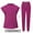Hot Pink, variant on MELDVDIB Scrubs for Women Set Casual Solid Color Sleeveless Loose V-neck Top & Drawstring Elastic Tapered Leg Pants Pullover Tops with Pocket