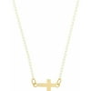 Simply Gold 10k Cross Necklace