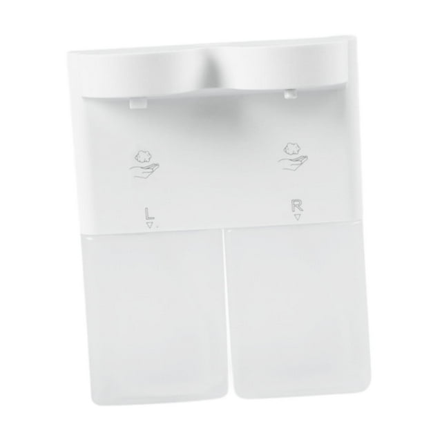 Dispensador automático de jabón doble, dispensador automático de jabón para platos, montado en la pared, espuma