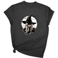 thumbnail image 3 of Frostluinai Halloween Witch Shirts for Women Funny Witchy Graphic T-Shirt Fall Holiday Short Sleeve Crew Neck Tops Everyday Casual Daily Wear, 3 of 4