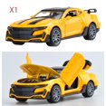thumbnail image 1 of Coche de juguete a escala 1/36, modelo de metal fundido a presión, adorno coleccionable, pequeño coche de juguete, modelo de exhibición para niños de Amarillo, 1 of 10