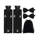 thumbnail image 1 of "2pz Y Tirantes Caballero Moño Ajustables Elásticos Unisex Belug, Negros ", 1 of 5