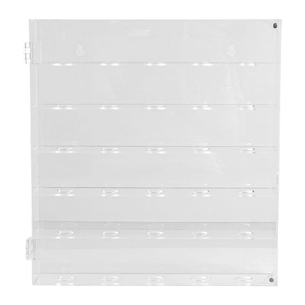 Vitrina para pelotas de golf, con capacidad para 30 pelotas, caja de almacenamiento premium de 6 estantes, transparente, para regalos, protege las L