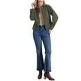 thumbnail image 2 of INSPIRE CHIC Corduroy Jacket for Women Casual Long Sleeve Fall Outerwear Button Down Shacket Jackets XL Army Green, 2 of 6