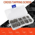 thumbnail image 3 of 800Pcs Stainless Steel Self Tapping Screw Assortment Kit Lock Nut Wood Thread Nail Screw Sets M2, 3 of 7