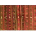 thumbnail image 1 of Ahgly Company Indoor Rectangle Abstract Orange Contemporary Area Rugs, 2' x 3', 1 of 1