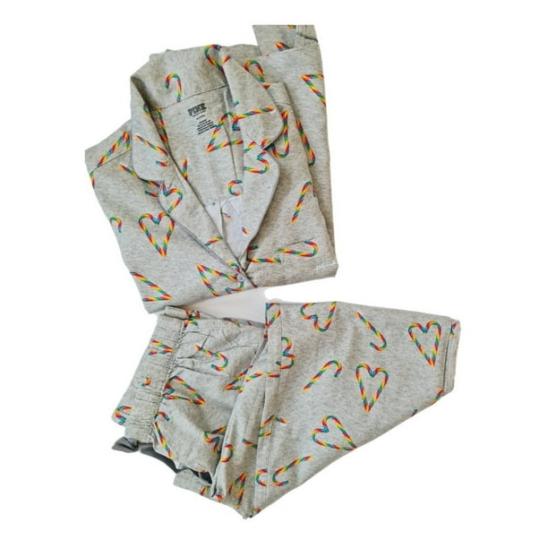 Victorias Secret Pink Pijama Arcoiris Ligera M Victorias Secret pink Pijama 2 piezas