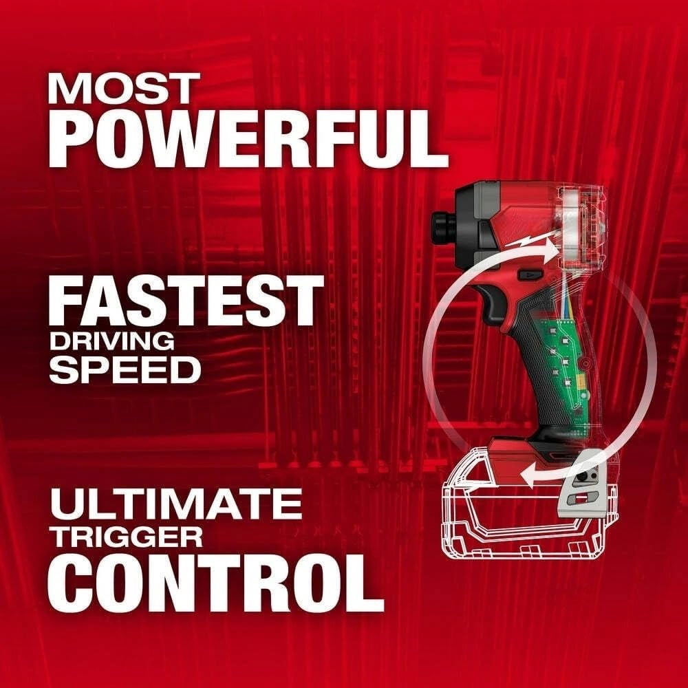 For Milwaukee 2953-20 FUEL 18V Li-Ion Brushless Cordless 1/4" Hex Impact Driver 4GEN