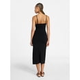 thumbnail image 2 of No Boundaries Sleeveless Square Neck Midi Dress, Women's & Women's Plus Sizes XXS-4X, 2 of 4