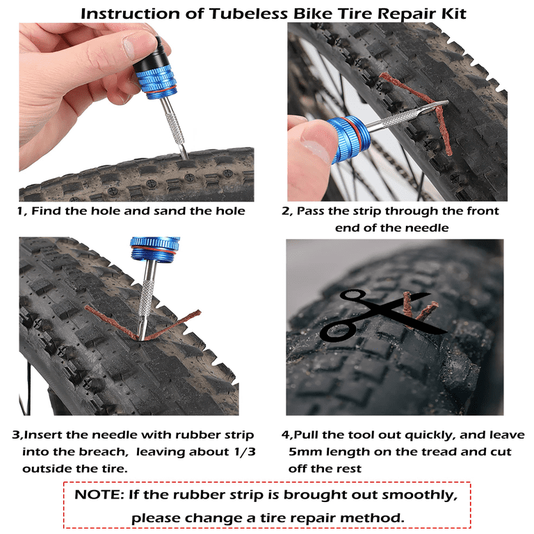 Tubeless Tire Sealant Injector Kit - With Presta Valve Tool, Syringe For MTB & Road Bike, No-Leak Design