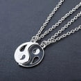 thumbnail image 1 of 2 pcs/set best friends Tai Chi Yin Yang hollow pendant split matching necklaces, 1 of 5