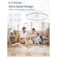thumbnail image 3 of Ventilador de techo ZMISHIBO 50 cm con luz LED 2200LM 220V blanco, 3 of 7