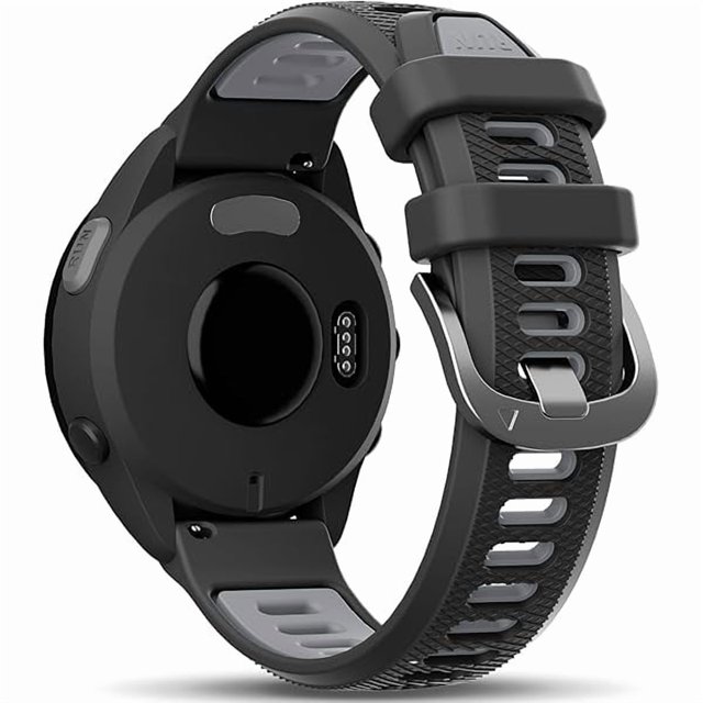 Chenchen 20mm Strap for Garmin Vivoactive 5/6/3, Forerunner 55/165/245/645, Venu/Venu 2 Plus/sq/sq 2, Soft Silicone Watch Band Replacement for Garmin Vivomove HR