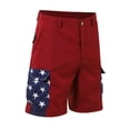 thumbnail image 4 of ibiyuan Cargo Shorts Men with Pockets 250 Years Birthday Patriotic 4th Of July Outfits Usa Shorts Lightweight Summer Work Patriotic Cargo Shorts, 4 of 8
