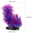 thumbnail image 4 of Unique Bargains 1 Pcs Aquarium Plants Tree Decorations Fish Tank Aquatic Plant Purple 6.3", 4 of 7