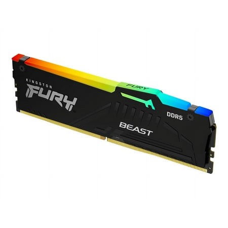 Kingston FURY Beast RGB - DDR5 - kit - 32 GB: 2 x 16 GB - DIMM 288-pin - 4800 MT/s / PC5-38400 - CL38 - 1.1 V - unbuffered - on-die ECC