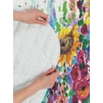 thumbnail image 4 of Floral Reversible Bedspread Set, Floral Watercolor Style Wildflowers in Country Landscape Colorful Flowers Art Print, Pillow Shams & Comforter Microfiber Bedding Set, 3 Sizes, Multicolor, by Ambesonne, 4 of 4