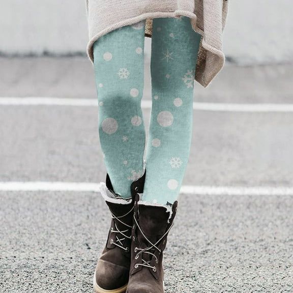 Christmas 2024 Women's Cartoon Printed Leggings Yoga Pants Leggings for Women plus Size Disposable Underwear Olive Workout Leggings Summer Leggings Cute Winter Outfits for Women Long Leggings for