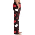 thumbnail image 3 of Fgvctg Valentine's Day Pajama Pants Mens Loungewear Sleepwear Wide Leg Pajamas Heart Print High Waisted Pj Pants Plus Size Spring Fall Drawstring Lounge Pants with Pockets Multicolor L, 3 of 6