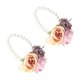 thumbnail image 5 of Flor de Muñeca de Perlas de Imitación, Pulsera de Boda, Flor de Arte de Simulación, Flor de Muñeca de Banda de Simulación para Boda, Baile, Celebacia de Rugreso a Casa,, 5 of 7