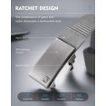 thumbnail image 2 of Men's Ratchet Web Belt,1.25 inch Nylon Automatic Buckle Belt,No Holes Invisible Belt for Men, 2 of 7
