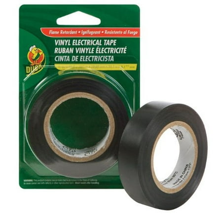 Professional Electrical Tape - Duck Brand 373447 Professional Electrical Tape, 0.75-Inch by 20-Feet, Single Roll, Black
