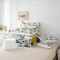 thumbnail image 6 of Castle Fairy Children Cartoon Truck 7 Pieces Bedding Comforter Set,Construction Vehicles Full Bedding Set Lightweight,Equipment Car Fitted Sheet Flat Sheet,Luxury Bedroom Decor, 6 of 8