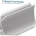 thumbnail image 2 of Barber Hair Cutting Comb Ergonomic Arc Shape for Precise Trimming and Flat Styling Men Gray, 2 of 4