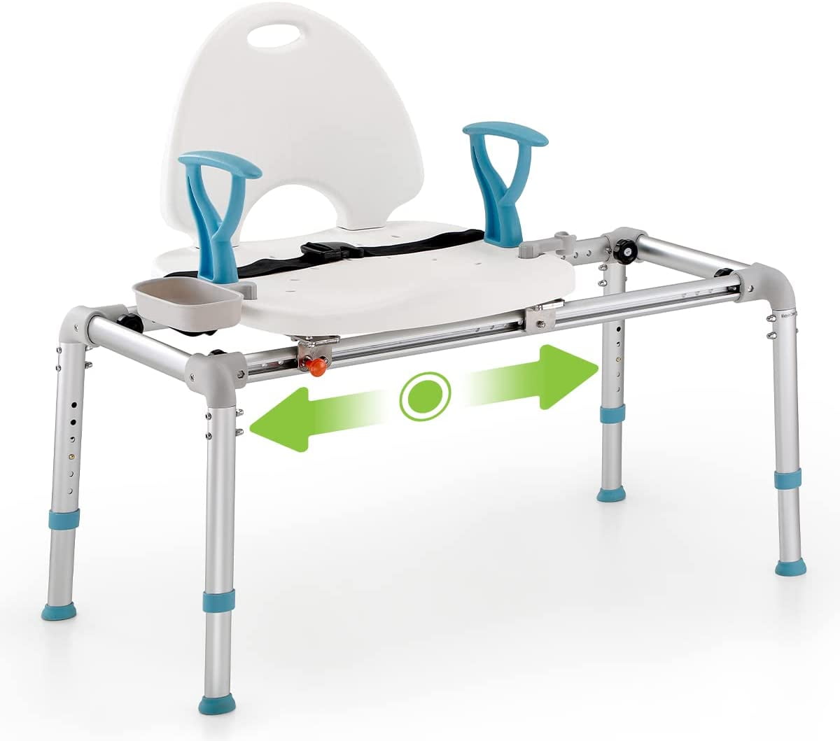 OasisSpace Heavy Duty Sliding Bathtub Transfer Bench 450lbs, Shower