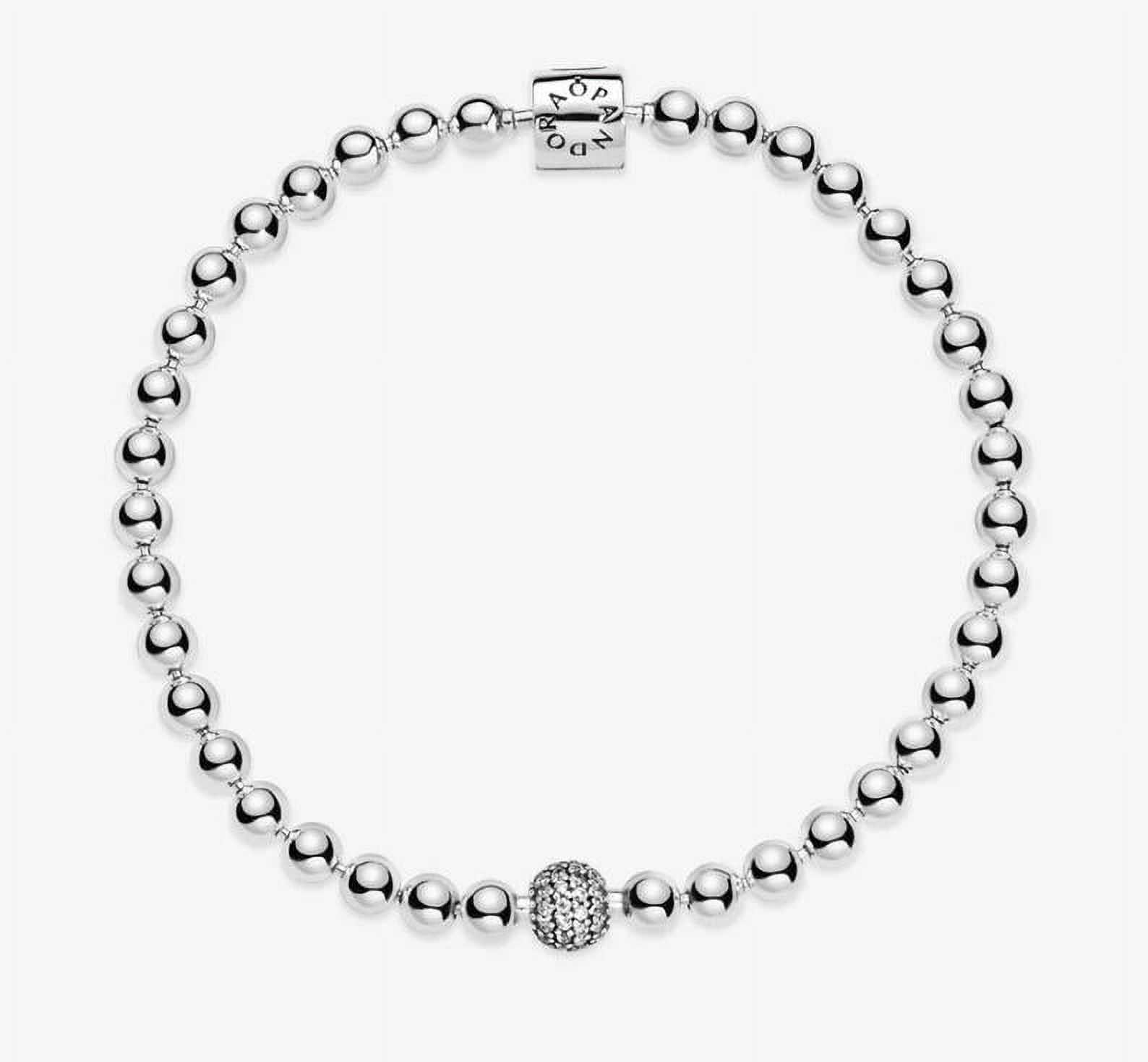 PANDORA Beads & Pave Bracelet Size 19 - 598342CZ-19 - image 5 of 6