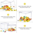 thumbnail image 4 of Milisten 6Pcs Clear Acrylic Candy Containers Transparent Storage Boxes for Cookies and Snacks, 4 of 4