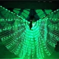 thumbnail image 1 of ZHAOCHENG Nuevas alas LED para adultos, alas de mariposa LED, alas LED que brillan en la oscuridad, disfraces de danza del vientre verdes, 1 of 5