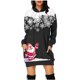 thumbnail image 2 of WILLBEST Sudaderas para Mujer, Vestido de Navidad, Vestido de Noche para Mujer, Sudadera Navideña de Moda con Capucha y Bolsillo Tipo Bolso, Sudadera Estampada, Falda de Moda XX-Grande, 2 of 4