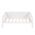 thumbnail image 4 of JINS&VICO Twin Daybed Twin Size Daybed Frame Solid Wood Daybed Wooden Daybed Frame Wood Slats Support No Box Spring Needed Bedroom Living Room Furniture, White, 4 of 7