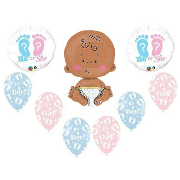 Gender Reveal He She Footprints 24 Celebrate Baby Shower Balloon Supplies Walmart Com Walmart Com Gender Reveal He She Footprints 24 Celebrate Baby Shower Balloon Supplies Walmart Com Walmart Com