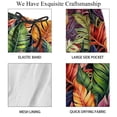 thumbnail image 4 of luoweisi Men's Beach Shorts Quick Dry Swim Trunks with Mesh Lining Tropical Leaves M, 4 of 5