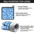 thumbnail image 7 of Blue Dog Paw Footprint Kitchen Oven Mitt and Pot Holder Sets 2 Pcs for Baking, Cooking and Grilling, Heat Resistant Up To 392 °F, 7 of 7