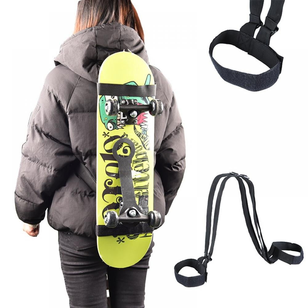 Skateboard Longboard Shoulder Carrier Carry Strap Hook Backpack Portable Holder 