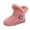 Pink, variant on Girls' Snow Boots Warm Comfy Toddler Winter Boots Girls Cute Cotton Outdoor Princess Ankle Boots Pink,2(Toddler/Little Kid/Big Kid)