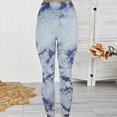 thumbnail image 3 of Mujer Yoga Pantalones Seamless Tie Dye Casual Leggings para Gimnasio Deportes (L Azul) Ndcxsfigh Para Estrenar, 3 of 5