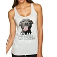 thumbnail image 1 of Wild Bobby, Pitbull to all the Haters Funny, Animal Lover, Women Tri-Blend Racerback Tank Top, Heather White, Small, 1 of 4