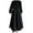 Black, variant on Womens Dresses Solid Color Long Sleeve Homecoming Dresses Round Neck Tiered Flowy Maxi Dresses Fashion Elegant Flower Wedding Guest Dress Prom Formal Dress