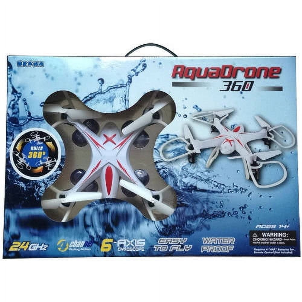 Aqua Drone- 2.4 GHZ Waterproof RC Quadcopter, White