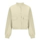 thumbnail image 5 of Chaquetas y abrigos casuales sin capucha de manga larga para mujer, nueva moda, cómoda, versátil, de color liso con botones, chaqueta de poliéster para mujer, 5 of 7
