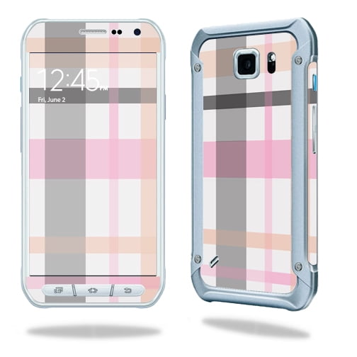 Skin Decal Wrap Compatible With Samsung Galaxy S6 Active cover Sticker Design Plaid