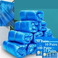 thumbnail image 1 of Shoe Covers Disposable 20 Micron Thickness Reusable Boot Covers Waterproof - Floor and Shoe Protector for Workplace, Construction, Indoor Carpets One Size House, Gardening, Travel, 1 of 8