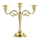 thumbnail image 3 of Candelabro de tres brazos de estilo europeo para decoración de bodas y cenas dorado, 3 of 6