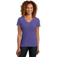 thumbnail image 1 of District Chemises à Manches Courtes en Poly-Coton Col en V pour Femmes DM1190L, 1 of 1